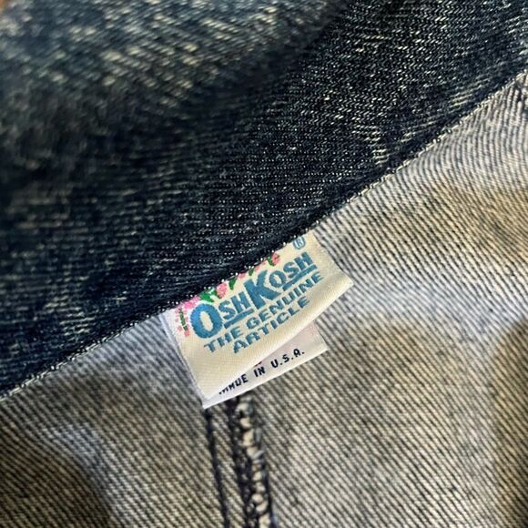 Oshkosh Vintage 80’s Acid Wash 100% Cotton Large - Picture 6 of 12
